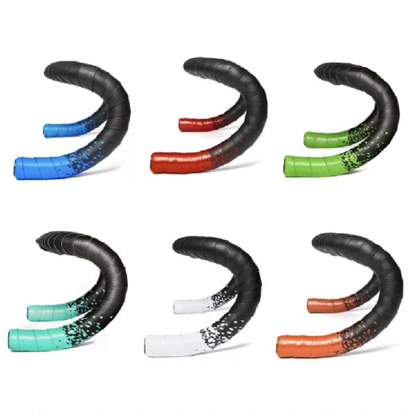 

breathable shock absorption non slip 1pair components bicycle handlebar tape bar end plugs pu eva material fixed gear road bikes black backg