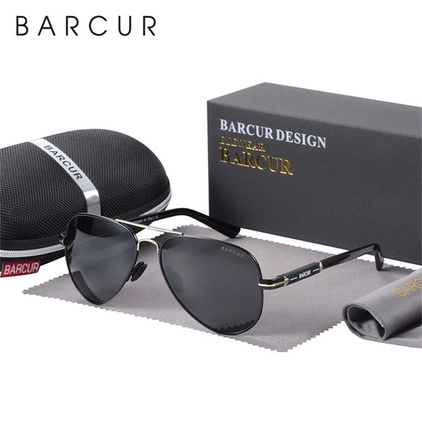 

barcur men sunglasses pilot polarized sun glasses male women accessories driving gafas ds 220518, White;black