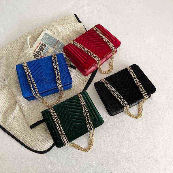 

fashion chain small bag women's fashion menger simple foreign style embroidery square