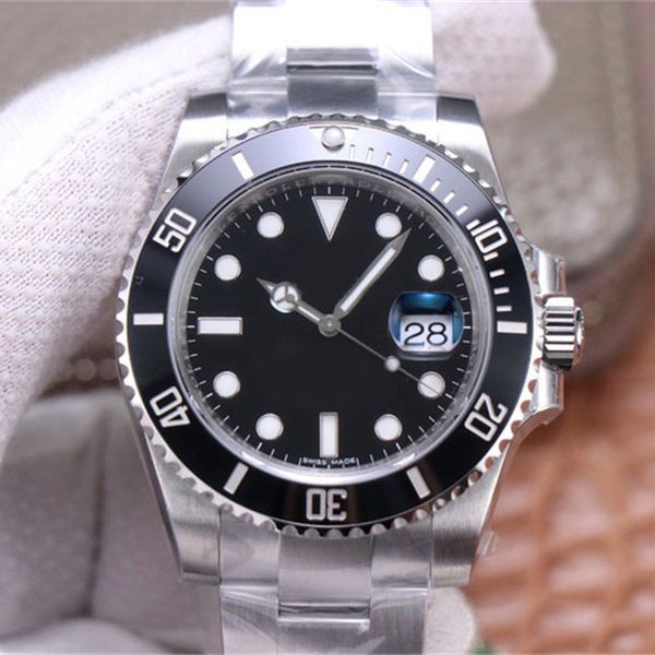 

mens blue black green ceramic bezel watch automatic cal.3135 watches 116610 men dive eta sport 904l stainless wristwatches, Slivery;brown