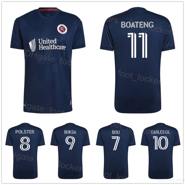 

2022 club revolution 8 polster soccer jersey 17 lletget 24 jones 14 altidore 26 mcnamara 2 farrell 26 boateng 9 buksa 10 gil 15 bye football, Black;yellow