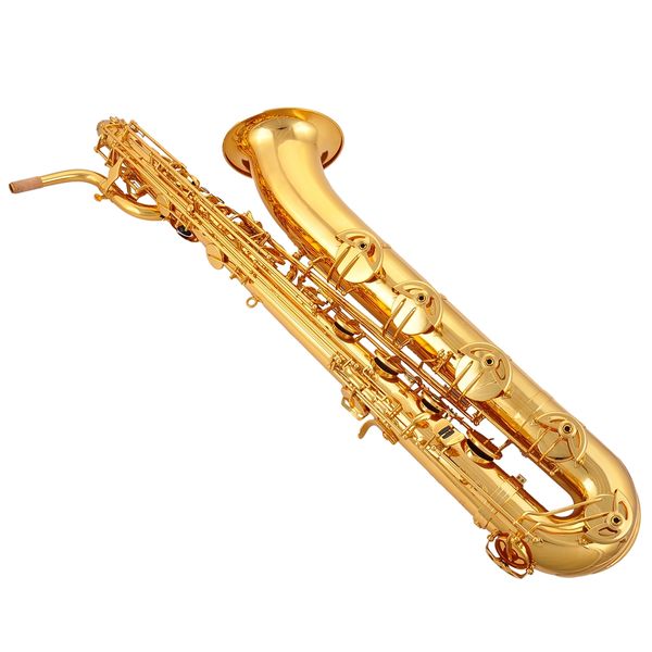 

high grade professional tone eb gold lacquer baritone saxophone