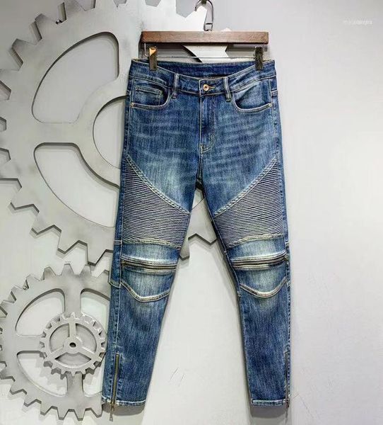 Jeans Masculinos Pantalones Vaqueros Sa09181 Para Hombre, Rapa de Moda Marca Famosa Lujo, Diseño Europo, Estilo Fiesta, 2022