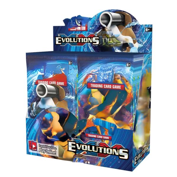 

324 pcs cards tcg xy evolutions booster display box with 36 packs game kids collection toys gift paper-hy