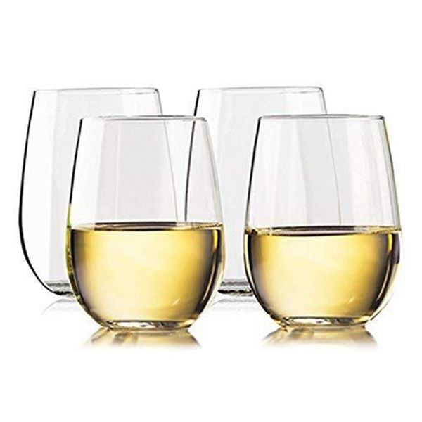 Tazze Bicchieri di vino in plastica infrangibile Bicchiere di vino rosso infrangibile Riutilizzabile Boccale di birra trasparente per succhi di frutta 20220618 D3