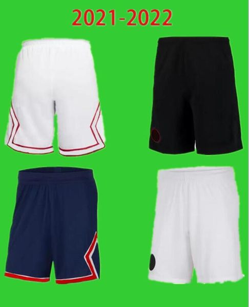 

2021 2022 mbappe soccer shorts 21 22 fourth black third purple home blue away white paris football pants maillots de foot hakimi sergio ramo, Black;red