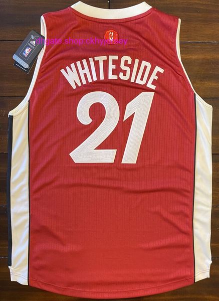 

2015 stitched rare christmas day mia hassan whiteside basketball jersey mens kids throwback jerseys, Black