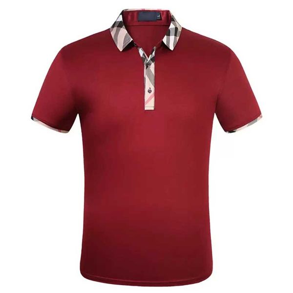 

2022 luxury designer summer lapel polo shirt bee letter short-sleeved men's brand trend business half-sleeve t-shirt men m-3xl, White;black