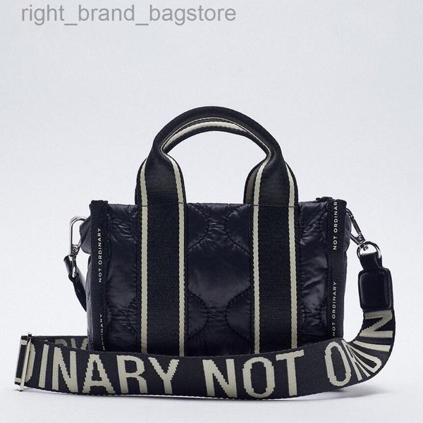 

designer stuffing cotton shoulder crossbody bags for women brand small quilting padded bags for women handbag letter shopper bag w220813
