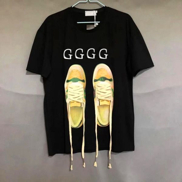 

female designer t shirt female clothing white black round neck short sleeve sign double g letter print 3d tees for mens and womens