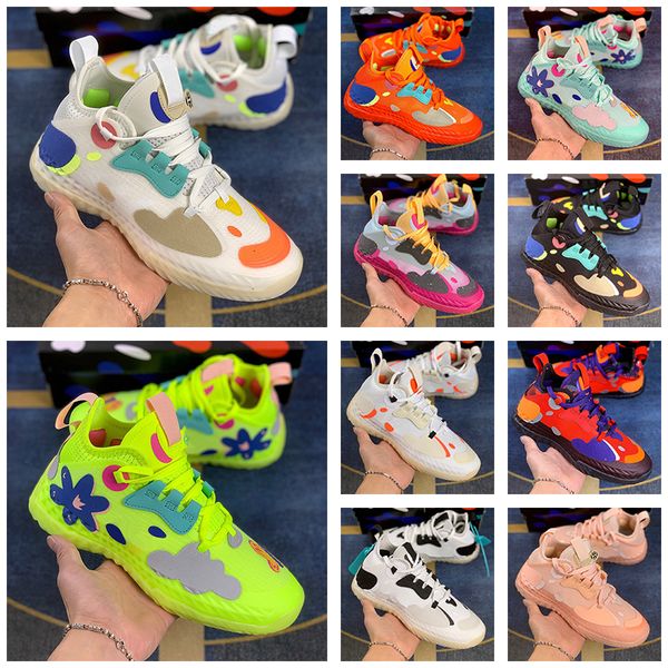 

harden vol.5 mens basketball shoes futurenatural fluorescent pink black cny flame red weaving tokyo jumpman trainers outdoor sports sneakers