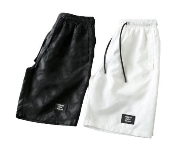 

summer designer shorts fashion loose swimming suits streetwear clothing quick drying swimwear letters printed board beach pants men s swim s, White;black