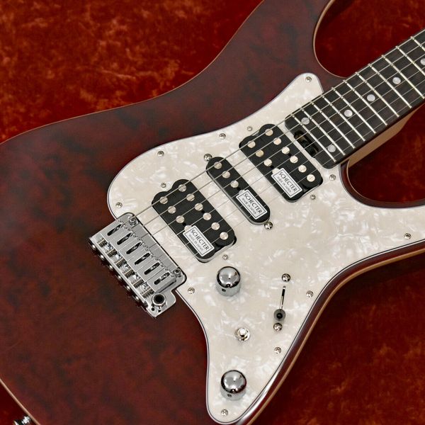 

sd 2 24 al vtr see thru red electric guitar