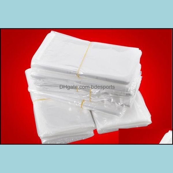 Sacos de embalagem Escritório Escola Negócio Industrial Sf_Express Shrink Wrap Branco Pof Filme Cosméticos Embalagem Saco Aberto Top Plástico Selo Térmico Po