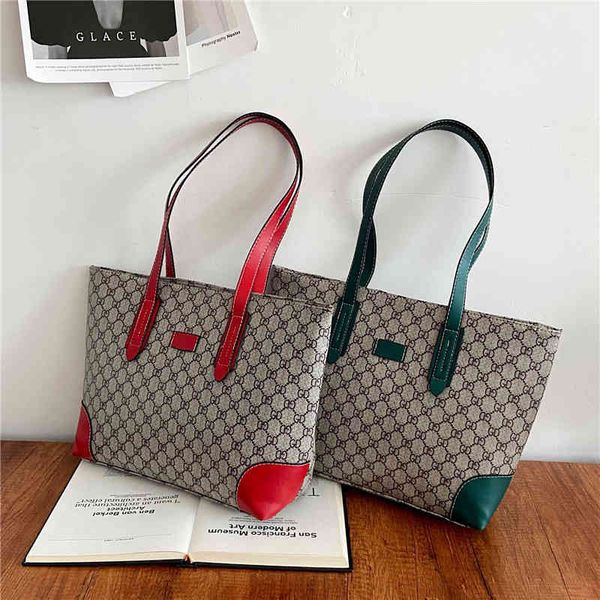 

purse sale large capacity bag women's 2022 spring new alphabet printed tote bag belt strap shoulder diagonal straddle handbag women&#03