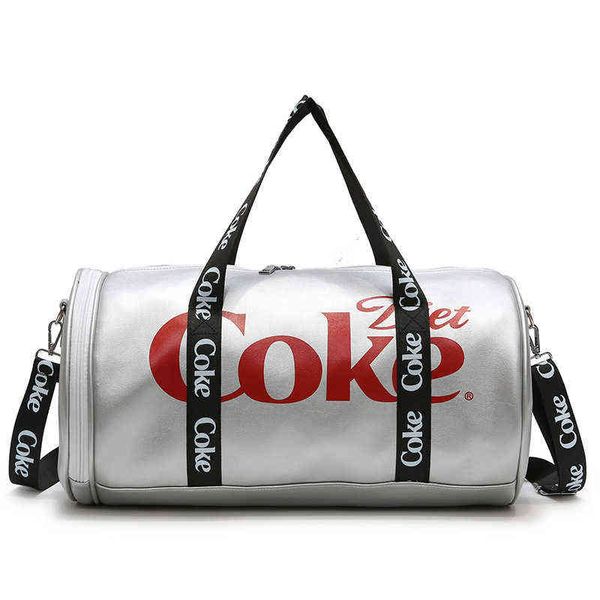 Sacos de Duffel de HBP Chaopai de grande capacidade Bolsa de treinamento de basquete cilíndrico Bolsa de fitness esportiva à prova d'água Mulheres a curta distância 220806