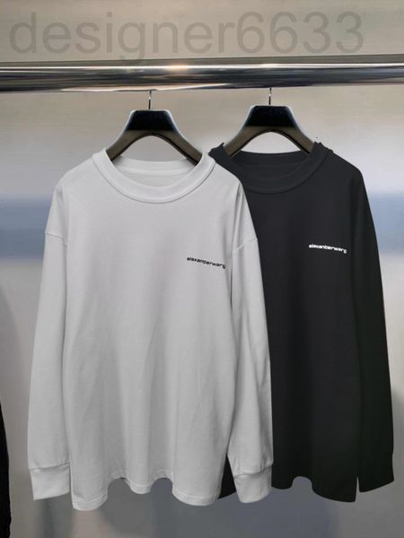 

women's hoodies & sweatshirts designer aw dawangjia 21 letter printed loose round neck long sleeve t-shirt for men and women ayof, Black