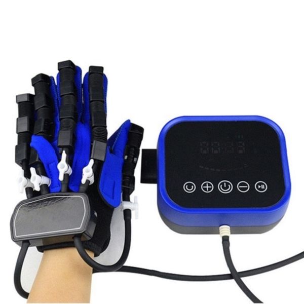 Emiplegia Finger Rehabilitation Trainer Robot Guanti Bretelle Supporta la cura delle ossa per l'allenamento delle mani Recupero Finger Trainer