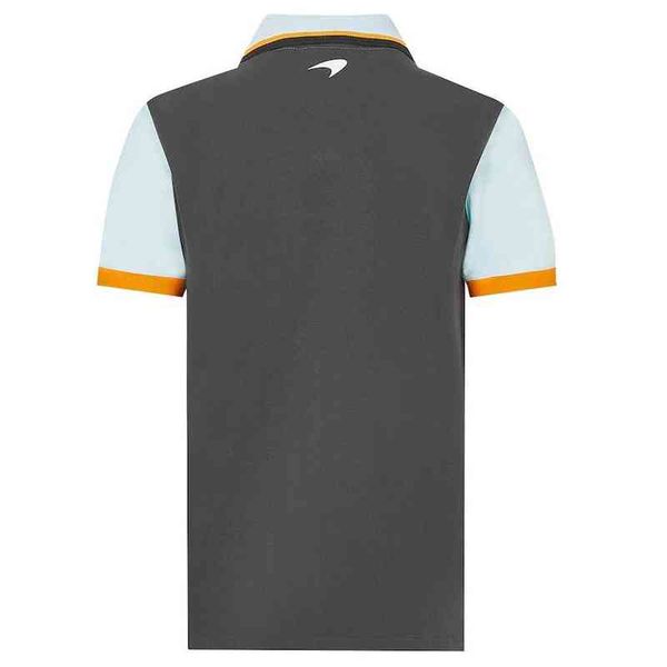

for mclaren f1 racing polo shirt summer white car fans team men's short sleeve fashion casual clothes, White;black