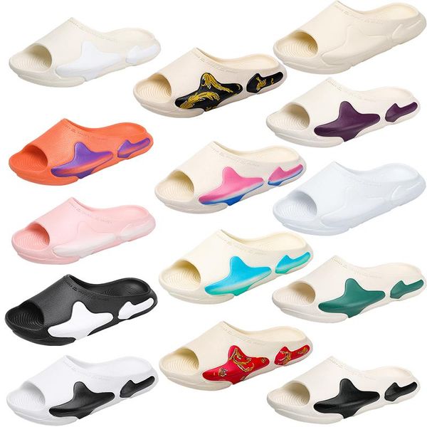 

designer slipper men eva rubber woman triple beige resin desert sand pure pattern slippers mens womens west slides size 36-47, Black
