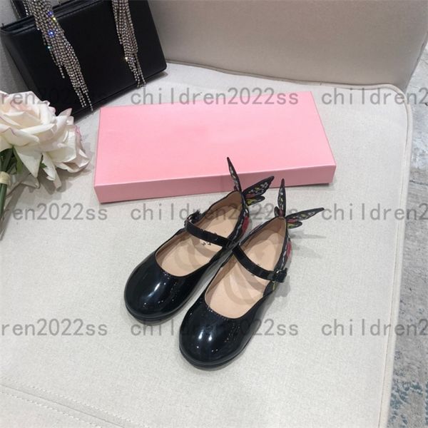 

black color 2022ss newly ballet shoes high-end girls flat shoes luxury dancing shoe size 26-35 summer casual dr-shoes for boys, Black;grey