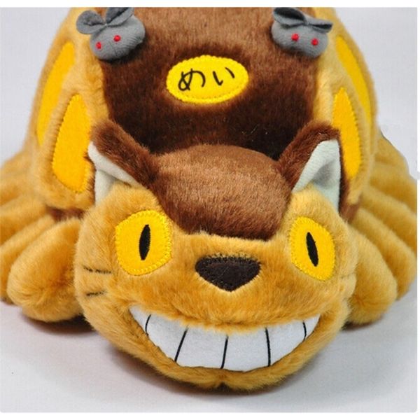 Hayao Miyazaki Animation Bus Bus Totoro кукла фаршированная Toys Totoro Tram Plush Toys Mite Baby Toys для подарков LJ201126