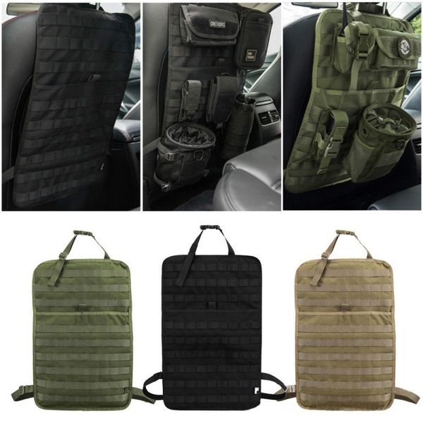 Organizer per sedile posteriore per auto Accessori tattici Custodia per custodia Molle per esercito Custodia per caccia a guida autonoma militare per esterni W220420