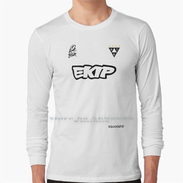

men's t shirts ze corleone ekip long sleeve t shirt 100% pure cotton big size lmf  m f rap speech 6672049, White;black