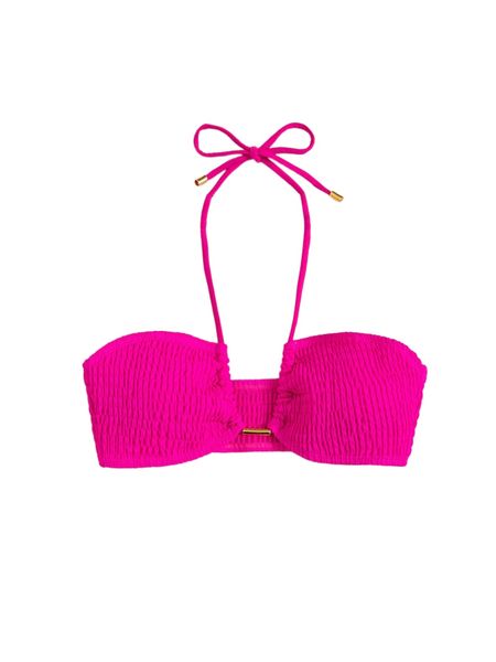 

smocked halter bikini o2mg#, White;black