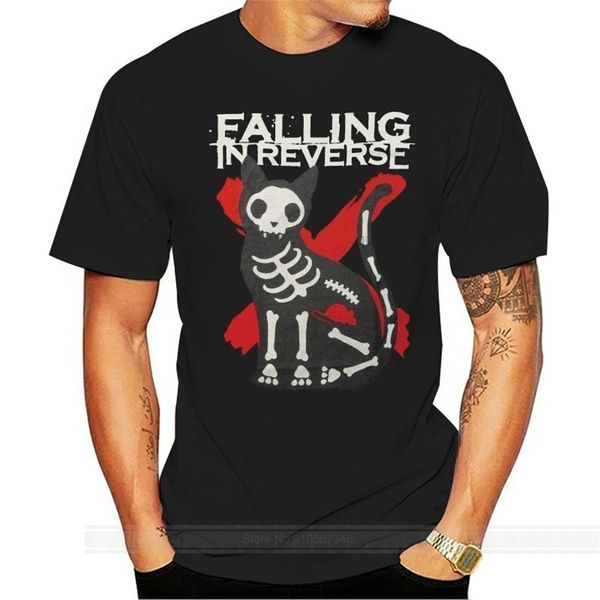 

falling in reverse men's structure slim fit t-shirt cool cotton tee casual loose size s-3xl women tshirt 220509, White;black