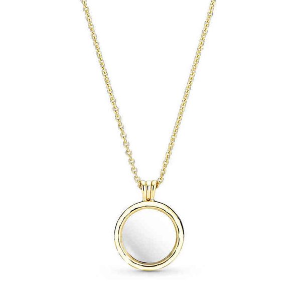 

new 2018 100% 925 sterling silver gold lockets necklace pendant necklace fit women original fashion jewelry gift aa220315, Bronze;silver