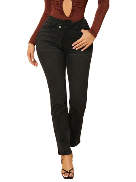 

sxy asymmetrical waist push up jeans h57w#, Blue