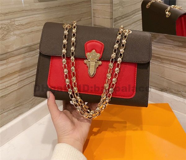 

classic shoulder bags luxury designer cross body handbags fashion womens mother printed chains crossbody bag 2021 lady envelope handbag purs