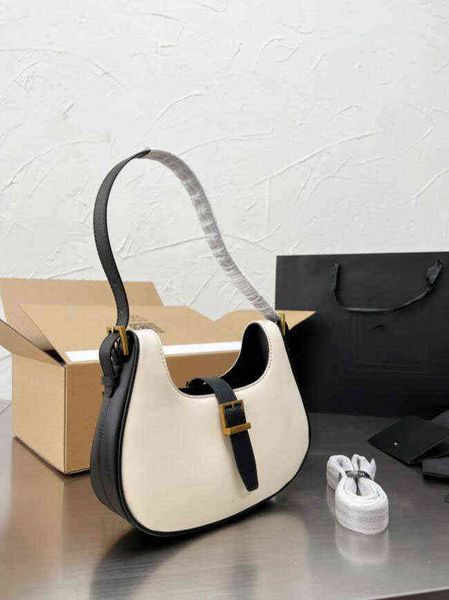

3a 2022 classic leather designer women's armpit bag with box, Red;black