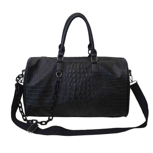 

yilian autumn winter print travel bag fashion versatile handbag large capacity fitness crossbody bag 220420