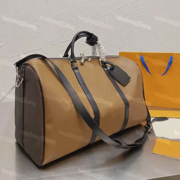 

designer men and women duffel bags luggage senior leather household leisure travel high-capacity portable shoulder back compartment