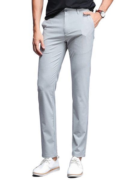 

men solid slant pocket suit pants v3ar#, Black