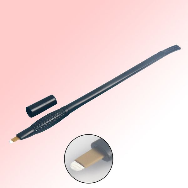 Perament Makeup 2 in 1 Penna per microblading usa e getta 18U 5RL Tebori Blade Tattoo Utensili manuali per corsa dei capelli del sopracciglio 3D 220617