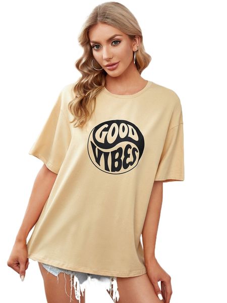 

x allimadeit letter graphic drop shoulder tee r6b9#, White