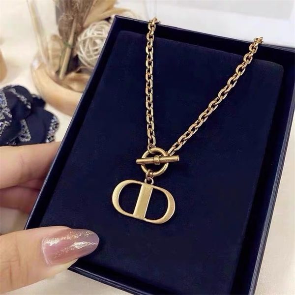 

80% off clearance letter female ins hip hop chain necklace light luxury niche net red same brass, Silver