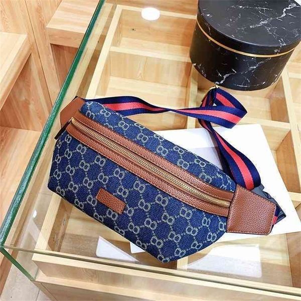 

shop online 85% off handbag fashion denim chest spring and summer printed canvas single shoulder diagonal small woven belt waist bag