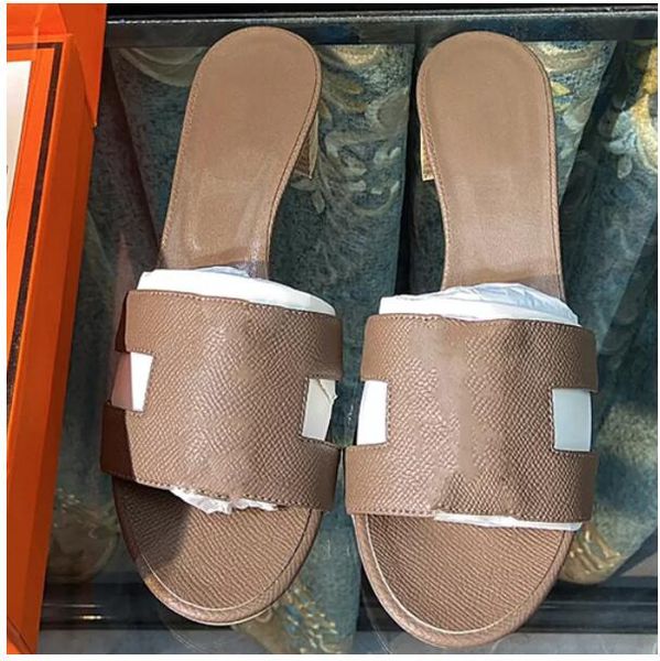 

classics woman shoes slipper leather flat sandals fashion designers slides slide rubber ladies beach sandal women slippers sandals with box, Black
