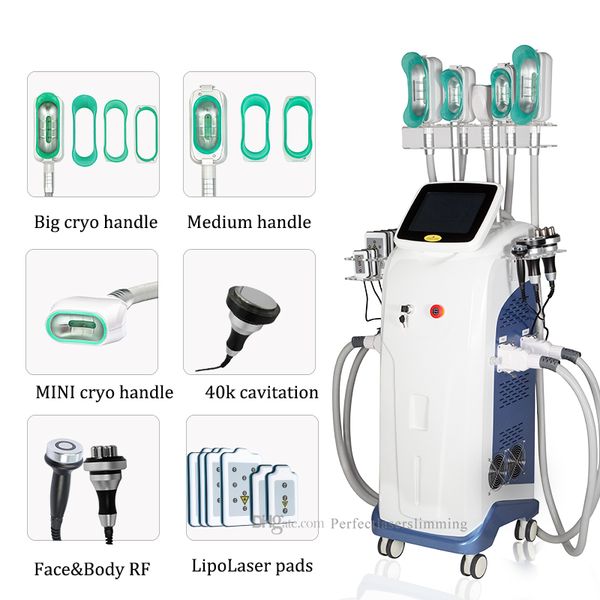 360 criolipólise vertical gordura reduzir máquina crioterapia corpo moldar criolipólise máquinas de perda de peso 9 alças