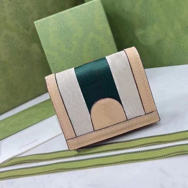 2024 bolsas para mulheres carteira bolsa marca luxo bifold curto pequeno couro carteiras de cartão de crédito unisex designer carteira masculina vermelho e verde de alta qualidade com caixa embreagem