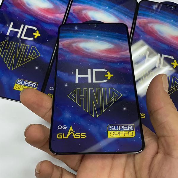 OG Super Speed Displayschutzfolie aus gehärtetem Glas, vollständig verklebt, Abdeckung, gebogen, Premium-Filmschutz für Samsung Galaxy Note 21 FE 20 A02 A12 A22 A32 A42 A52 A72 A82 A92
