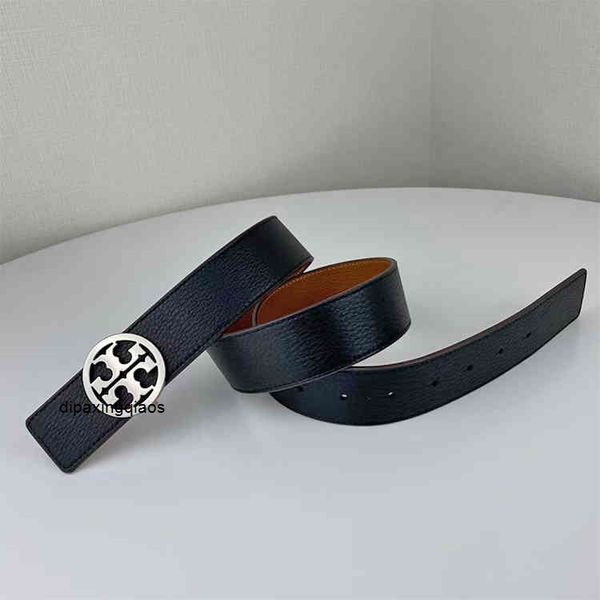

designer belts luxury burbry tb double t-standard belt litchi double-sided belt two colors can be matched with different wear and fashion de, Black;brown