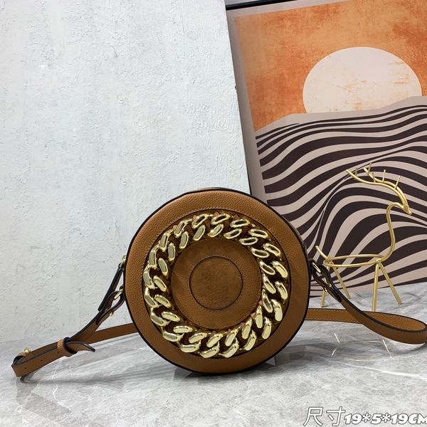 

mini woven round bag women designer shoulder bags chain cross body pouch grain leather removable shoulders strap magnetic closure three card