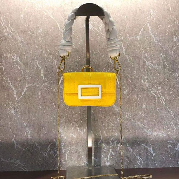 

ladies' handbag envelope shoulder bag nylon embroidery leather lining adjustable chain strap three-dimensional letter sheepskin crochet