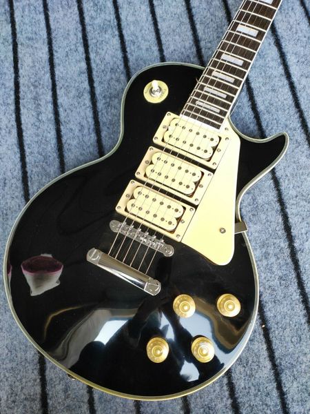 

custom factory high-quality black cards electric guitar