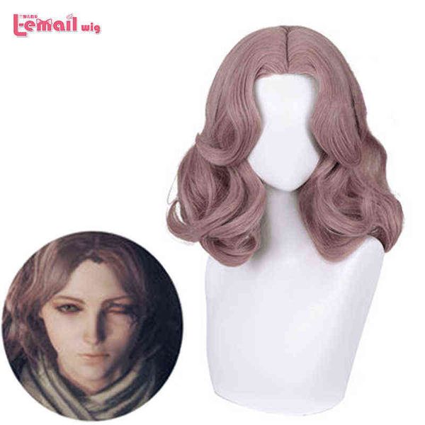 L-E-e-e-e-email парик Синтетические волосы Elden Ring Ring Melina Cosplay Wig Game 45 см коричневые женщины термостойкие парики220505